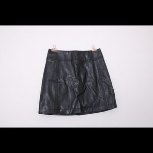 Free People Vegan Leather mini skirt